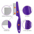 6 Pieces Pet Lice Combs for Dog Grooming, Flea Comb and Tear Stain Comb in Pink, Green, Purple, Yellow