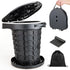 Boreeman Portable camping Toilet, Foldable and Height Adjustable, Load Capacity 400lbs, with Carrying