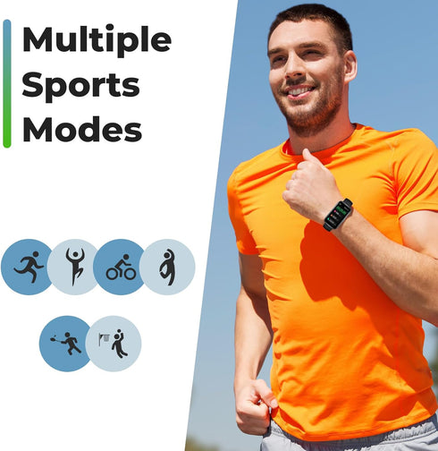 Fitness Tracker Watch with Heart Rate Monitor, 3ATM Waterproof, Health Activity Tracker, Smartwatch for Men and Women,
