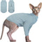 DENTRUN Sphynx Hairless Cats Shirt Pullover, Breathable Turtleneck Sweater for Adorable Cat's Clothes Vest