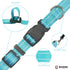 Dog Collar with Buckle, Breathable Nylon Reflective Adjustable Collars for Small, Medium, Large Dogs (Sky Blue/Large)