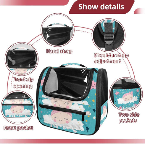 (2) Backpack Backpack Hello Baby Cat Carrier Pet Carrier for Small Dogs and Medium cat Puppy Kitten Bunny