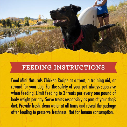 Zuke’s Mini Naturals Soft And Chewy Dog Treats for Training Pouch, Chicken Recipe - 6.0 OZ Bag