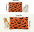 Happy Halloween Dog Bed Mat - Ultra Soft Pet Bed Mattress for Small Dog Puppy Cat Kitten, Anti-Slip Washable, Orange
