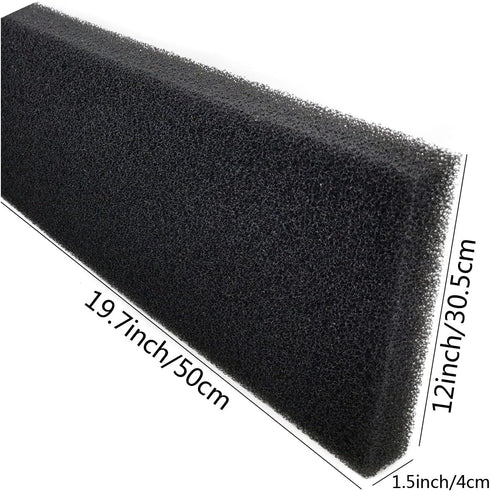 Aquarium Filter Media Foam Pad, 19.7 x 12 x 1.5 inch Cut-to-Fit Sponge for Fish Tank