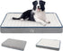 EMPSIGN Reversible Cool and Warm Dog Bed for Crate, Washable Removable Cover for Large Medium Small Dogs, Grey