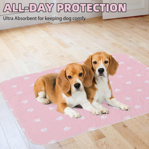 36x41 Inch (Pack 2)) PUPTECK Washable Pee Pads for Dogs - Waterproof Reusable Puppy Potty Training Pads Whelping Mat