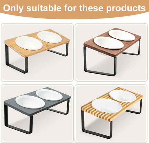 Sunhoo Replacement Ceramic Cat Pet Bowls, Microwave and Dishwasher Safe (2 PCS, 14cm/5.5in)