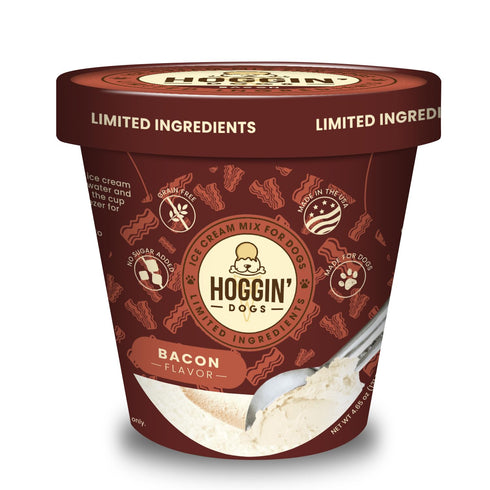Packet, 4 Pack 4 count 4.65 oz Hoggin Dogs Ice Cream Mix - Just Add Water and Freeze, Doggy Ice Cream Mix Gifts