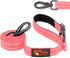 Puppy Love Reflective Dog Leash; 5ft for Medium and Large Dogs, Soft Nylon with Padded Handle (Pink)