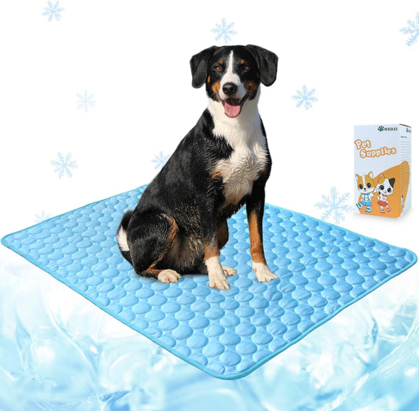 Dog Cooling Mat, Easy Washable Cooling Bed for All Types of Pets, Perfect for Indoor and Outdoor Use, Including Car