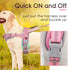 ADVENTUREMORE No Pull Dog Harness for Large Dogs, Reflective Breathable Vest with Easy Control Front Clip, Pink
