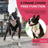 Gooby Comfort X Head in Harness, Black, Small - No Pull Dog Harness for Medium & Small Dogs