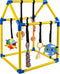 Almaro Puppy Play Gym with 8 Hanging Toys Indoor Enrichment Activity Center