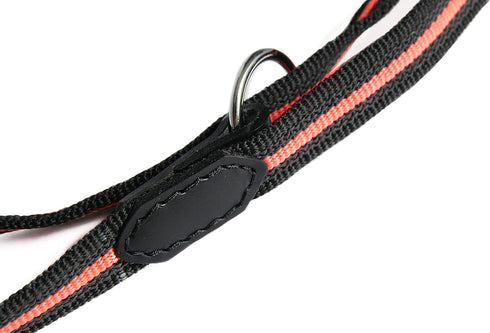 Alvalley Reflective Anti-Slip Multi Use Snap Hands Free Dog Training Leash, Black, 6.5 ft Long, Durable Nylon
