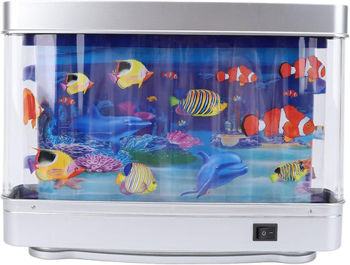 Fake Fish Tank with Moving Fish, Mini Artificial Tropical Fish Decorative Moving