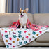 Luciphia 1 Pack 3 Blankets Fluffy Premium Fleece Pet Blanket Flannel Paw Bone Printed Throw for Dog Cat(Small 23x16'', Purple/Pink/White) by Luciphia