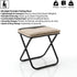 GYHZ 10" 440lbs, Portable Folding Stool for Adults, Lightweight Collapsible Camp Seat, XL Heavy Duty Folding Purse