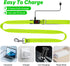 4 Ft LED Dog Leash, Waterproof Rechargeable Light Up Leash for Night Walking, Nylon Reflective with Padded Handle