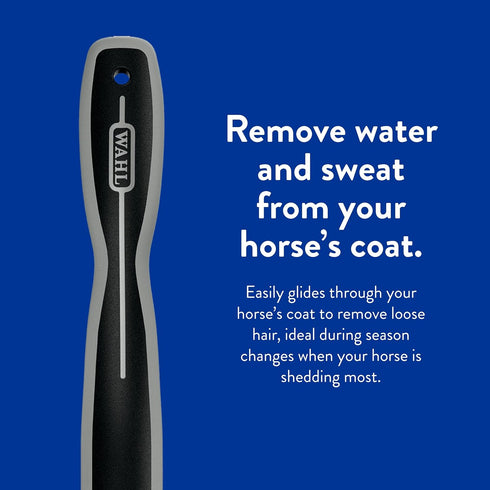 WAHL Professional Animal Equine Grooming Sweat Scraper Tool - Black Color