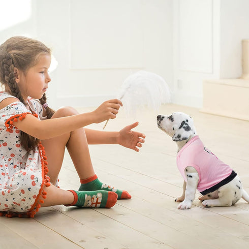 8 Pieces Pet Shirts, Printed Puppy Shirts, Cute Dog Sweatshirts for Small Dogs, Valentine's Day Outfits