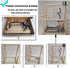 Parrots Playground, Bird Play Gym Wood Perch Stand Colours Revolving Climb Ladders Swing Chewing Toys with Parakeet