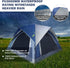 HIKERBRO 3 Person Camping Tent, Small Dome Tent with 2 Upgraded Doors & Half Mesh Ceiling, Waterproof for 2/3/4 Person