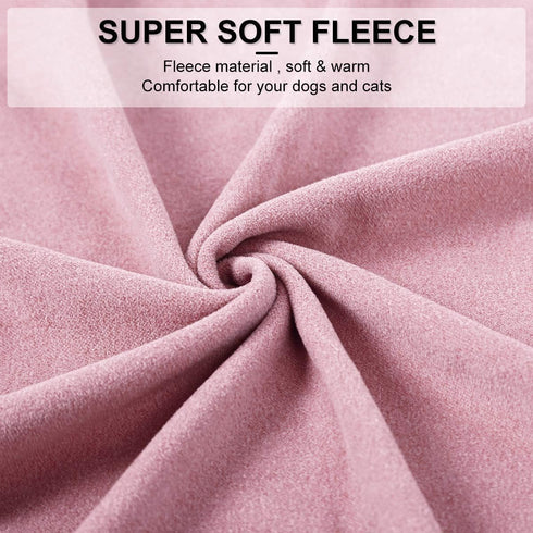 Dociote Dog Clothes for Small Dogs, Fleece Puppy Sweaters, Winter Sweatshirt for Small Dogs (Medium, Pink)