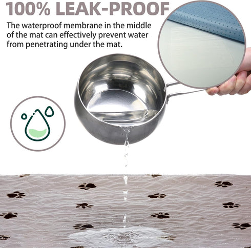 PUPTECK Washable Pee Pads for Dogs, 4 Packs Waterproof Reusable Puppy Potty Training Pads, 24" x 36", Fast Absorption