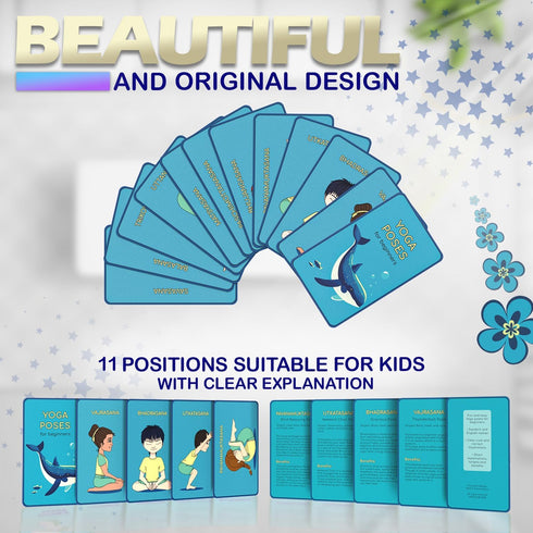 Kids Yoga Mat Set for Boys & Girls - Doll, Unicorn, Mermaid, Panda, Dinosaur, UnderWater - Non-Toxic, 60 x 24 Inches