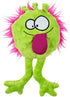 goDog PlayClean Germs Squeaky Plush Dog Toy - Lime, Small, with Odor-Eliminating Essential Oils
