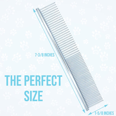 Doodle Comb for Grooming, Metal Dog Comb for Goldendoodle, Poodle, Finishing Comb for Doodles