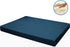 Dogbed4less Memory Foam Platform Dog Bed, Crate Mattress for Orthopedic Joint Relief, Small 24X16X3 Pacific Blue