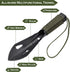 iunio Portable Hiking Trowel, Multitool Shovel with Carrying Pouch for Camping, Backpacking, Gardening, Outdoor
