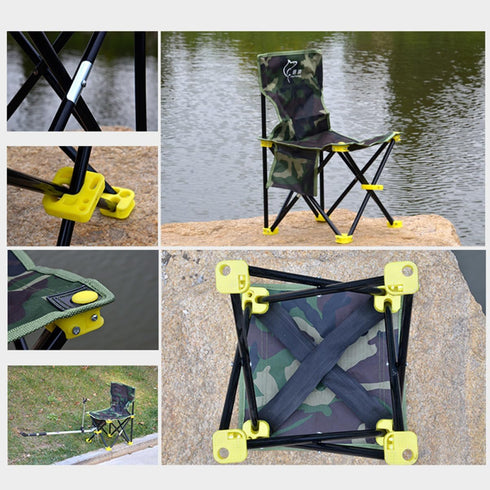 33x33cm) Zerodeko Foldable Chair for Outdoor Activities Lightweight Oxford Fabric Stool for Camping Fishing Travel