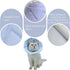Soft Cat Recovery Collar - Adjustable Dog Cat Cone for Surgery, Protective Collar for Kitten and Puppy, Small, Blue