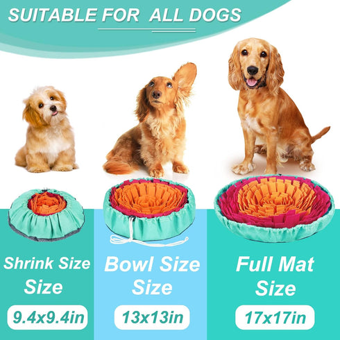 Vivifying Snuffle Mat for Dogs, Interactive Sniff Mat for Slow Eating and Mental Stimulation