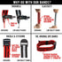 Occlusion Bands (PRO X), 2 Pack, 2 Inch Wide, Blood Flow Restriction Band Set for Arms with Quick-Release Buckle