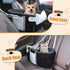 15 lbs,Black Dog Car Seat for Small Dogs, Portable Center Console Dog Car Seat, Pet Booster Seats with Safety Belt