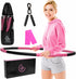 Weighted Fitness Hula Hoop for Adults - Detachable and Portable with Jump Rope, Resistance Band, and Carry Bag