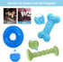ENZZROA 3-Pack Puppy Chew Toys for Teething Relief Soft & Durable Rubber Toys for Small & Medium Puppies, Includes