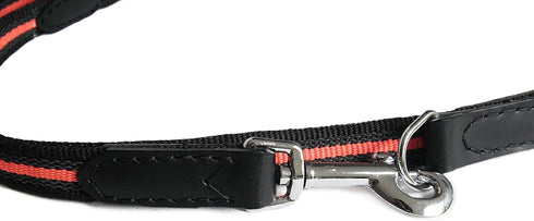 Alvalley Reflective Anti-Slip Multi Use Snap Hands Free Dog Training Leash, Black, 6.5 ft Long, Durable Nylon