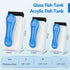 Acrylic,2 For1/4-1/2 AQQA Aquarium Magnet Glass Cleaner,Dolphin Series-Fish Tank Algae Scraper Brush Cleaner for Glass