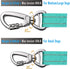 Reflective Heavy Duty Dog Leash with Car Seat Belt and Padded Handle, Tactical No Pull Leash for Large Medium Dogs,