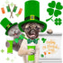 32 Pieces St. Patrick's Day Dog Bow Tie Collar, Adjustable Green Collar for Dogs and Cats, Lucky Necktie Grooming