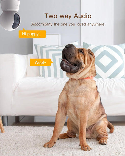 ARENTI 5G 4MP 2-Way Storage(P2Q) Indoor Security Camera, Pet Camera with Speaker for Dog/Cat, Baby Monitor with Phone