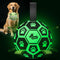 QDAN Glow in The Dark Dog Toys Soccer Ball with Straps -
