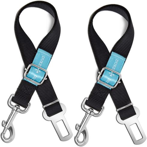 Dog Seat Belt Pet Dog Cat Car Seatbelt Safety Tether - 2 Pack Adjustable Harness Belts, Heavy Duty Nylon