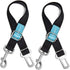 Dog Seat Belt Pet Dog Cat Car Seatbelt Safety Tether - 2 Pack Adjustable Harness Belts, Heavy Duty Nylon