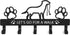 PET ARTIST Dog Leash Holder for Wall, Metal Hooks for Decorative Storage, 5 Hooks for Dog Collar & Leash Set